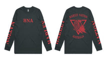 Load image into Gallery viewer, Original Black/Red Long Sleeve Shirt
