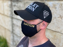 Load image into Gallery viewer, FACE MASKS BLACK WITH GOLD
