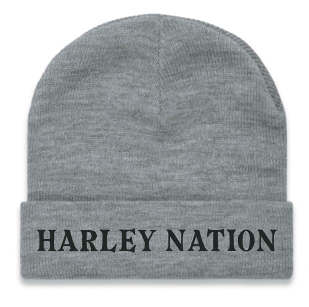 Beanie Grey/Black stitch