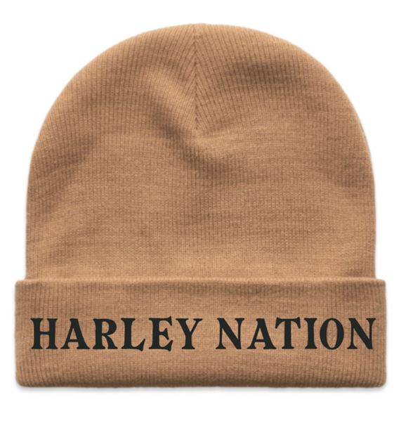 Beanie Tan/Black stitch