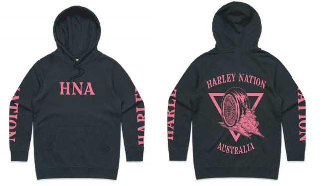 Womens Original Black/Pink Hoodie