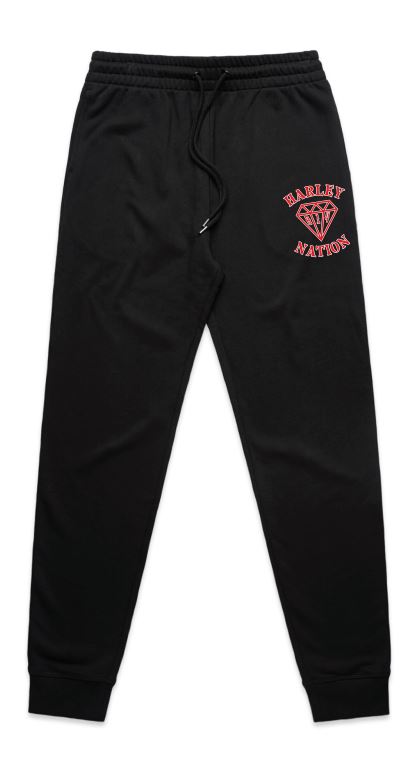 TRACKPANT BLACK - RED