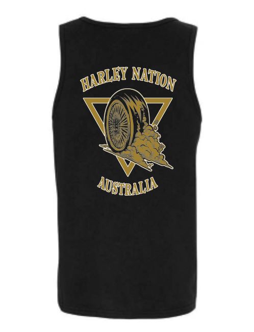 SINGLET BLACK - GOLD