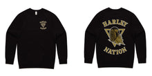 Load image into Gallery viewer, Crew Jumper Black and Gold

