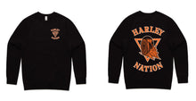 Load image into Gallery viewer, Crew Jumper Black and Orange
