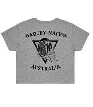 Load image into Gallery viewer, Womens Original Grey/Black Crop Top

