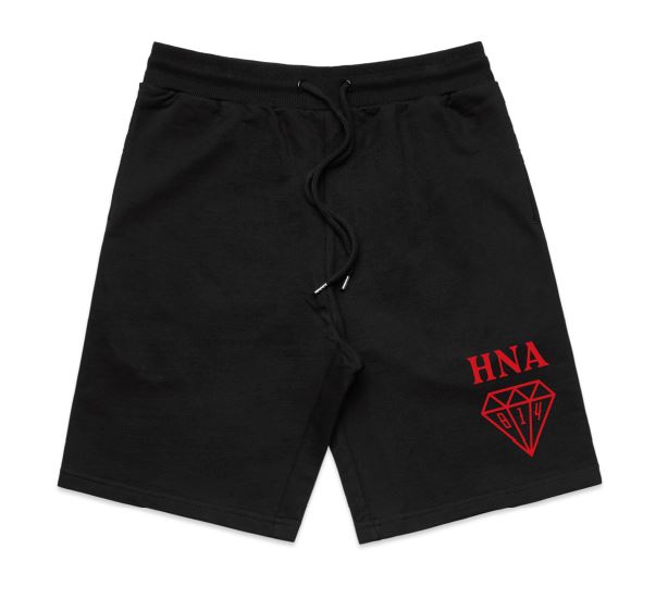 SHORTS BLACK - RED