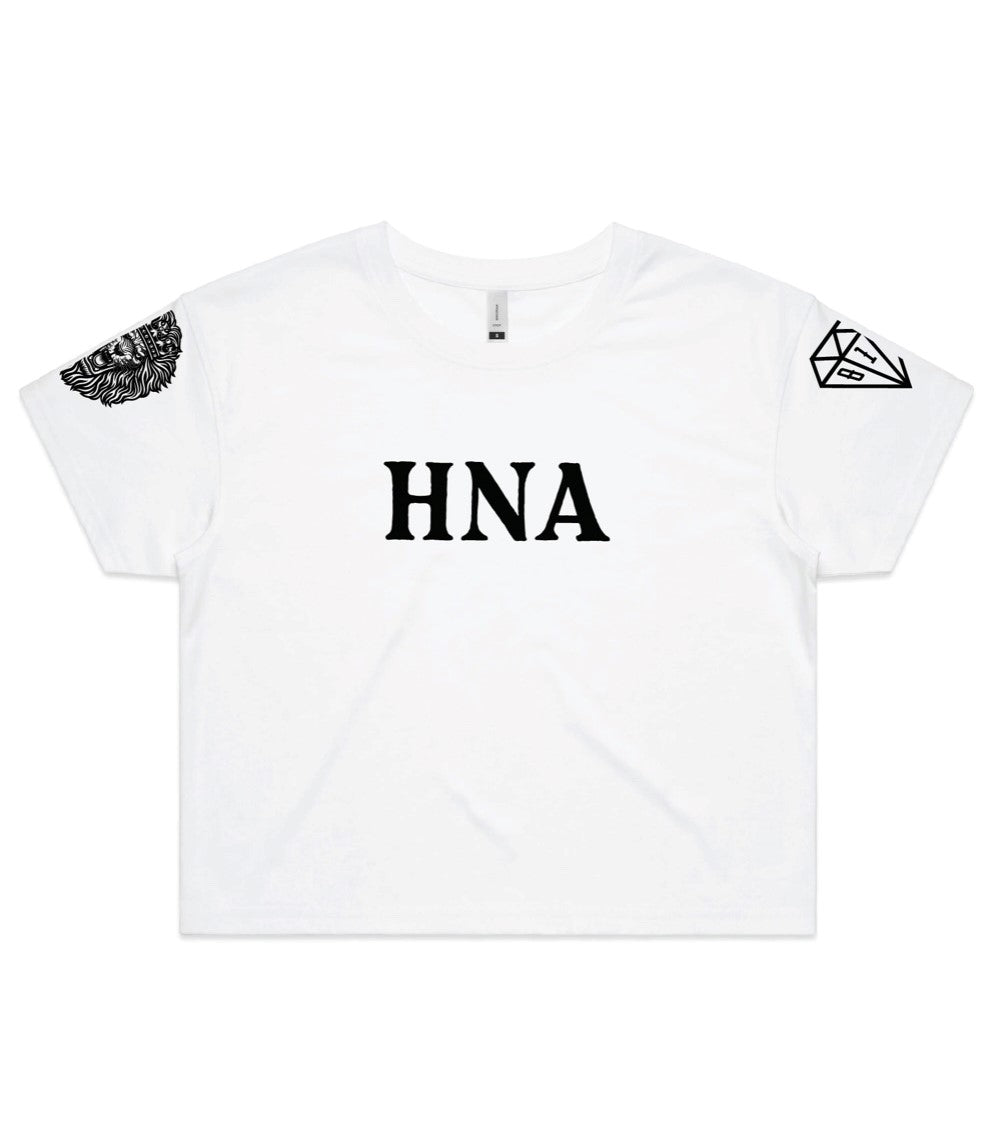 Womens Original White/Black Crop Top